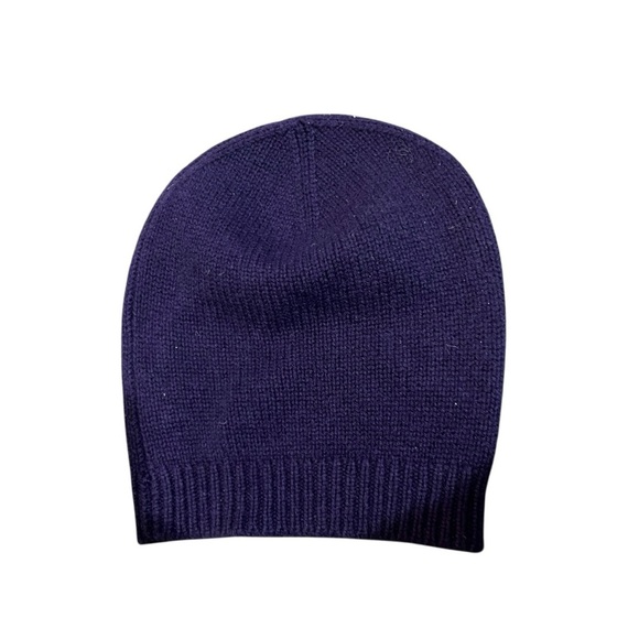 Naked Cashmere Beanie Knit 100% Hat Purple - Picture 1 of 3